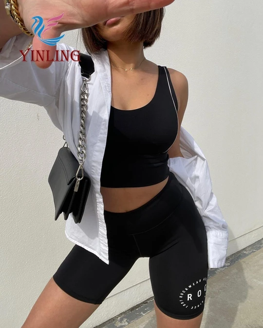 Manufacture Sexy Plus Size Sports Bra Women Sexy Yoga Set High Impact Sports Clothing