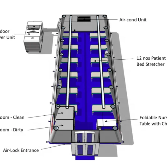 inflatable negative pressure isolation deployable morgue systems room