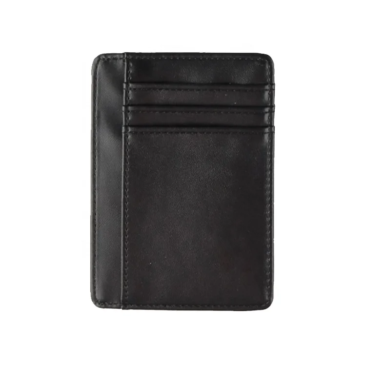 ISO BSCI factory eco-friendly many textures and colors recycled leather card holder and id card holders and credit card holder