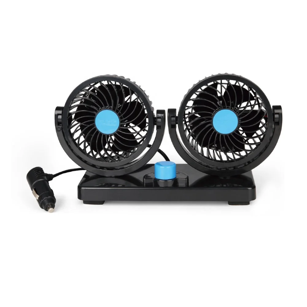 Mitchell автомобильного вентилятора, работающего на постоянном токе 12 В в аксессуары для автомобильного интерьера, двойной головкой Электрический вентилятор для грузовика