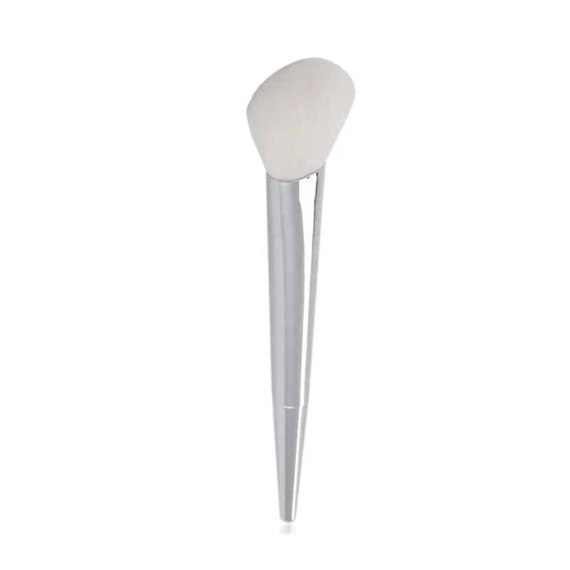 professional makeup blush brush top end silver angled powder brush brochas maquillajes new DIY beauty cosmetic tool