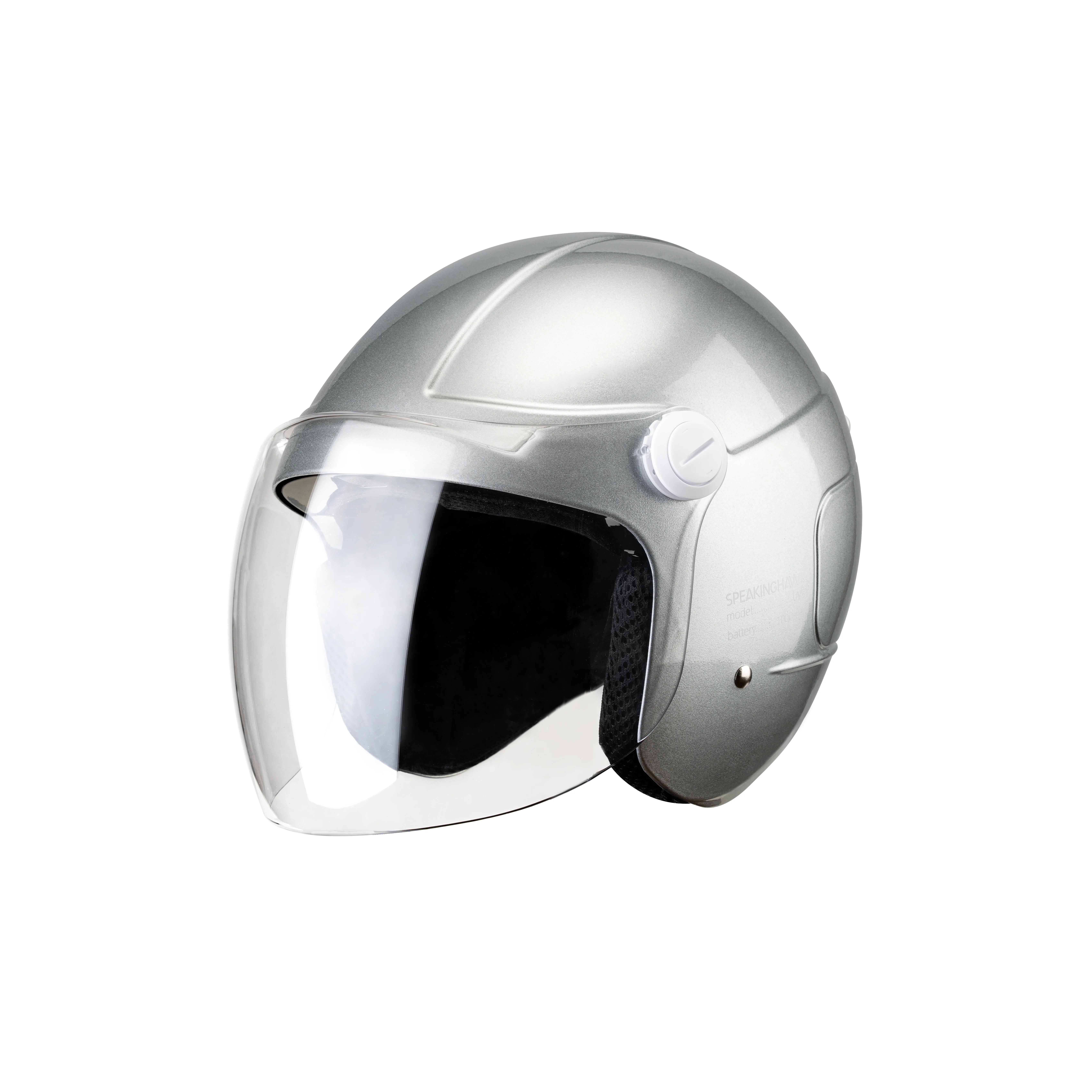 Smart 3/4 Half Face Motorcycle Helmet For Leisure - LED edition