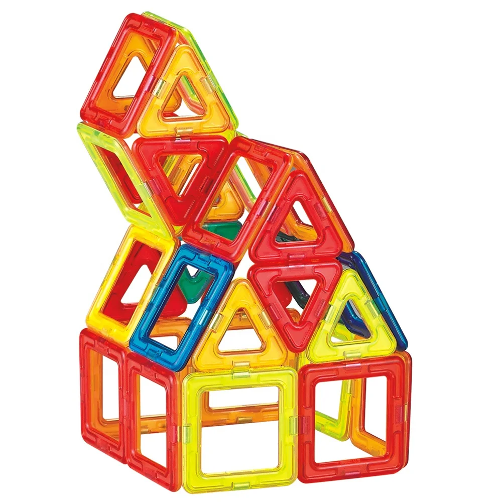 2021 Good quality educational magnet toys building blocks 68pcs set kids toys educational puzzle magnetic