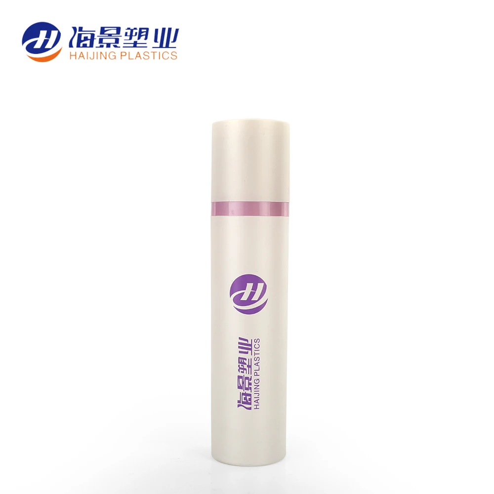 white color Airless Pump Lotion Bottle Manufacturer Cosmetic Plastic Screen Printing Logo 50 Ml Acrylic PUMP Sprayer bottle
