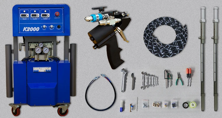 Reanin-K2000 pneumatic Portable Polyurethane Spraying Machine Pu insulation injection molding insulation equipment