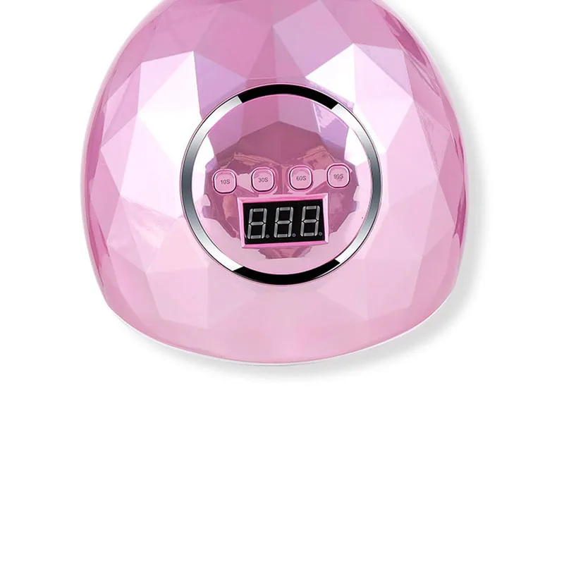 Wholesale diamond holographic laser gel nail dryer lamp high powder 86w uv led nail lamp with 8 colors