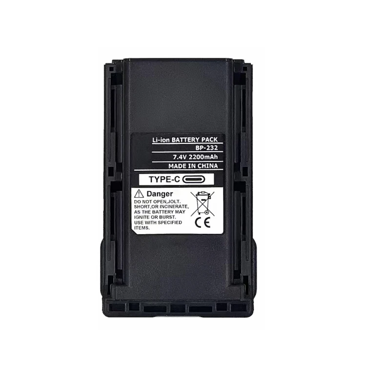 Walkie Talkie BP-232 BP232 Li-ion Battery For Rapid Charger BC-160 for IC-F14 IC-F24 IC-F16 IC-F26 2 Way Radio Portable Battery