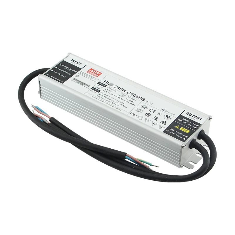 Бренд Mean Well представляет H-L-G-240H-C1050B 240W 1050mA постоянного тока с высокой эффективностью количество затемнения переменного в постоянный драйвер