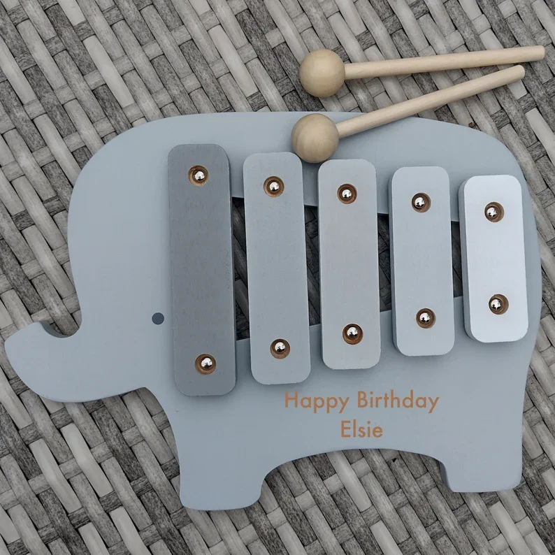 Eco friendly Wooden instruments Teddy Xylophone toy for children Music instrumets for children