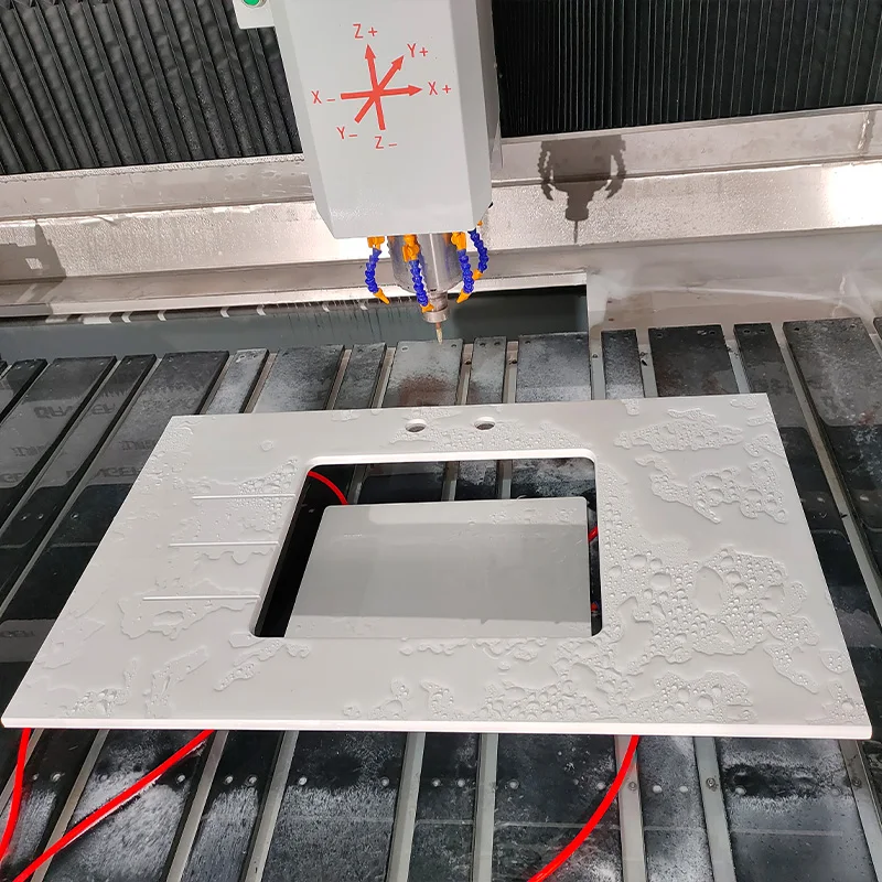 GANGER CNC Machinery Automatic stone countertop edge profiling and polishing machine CNC 3 Axis Stone Processing Center