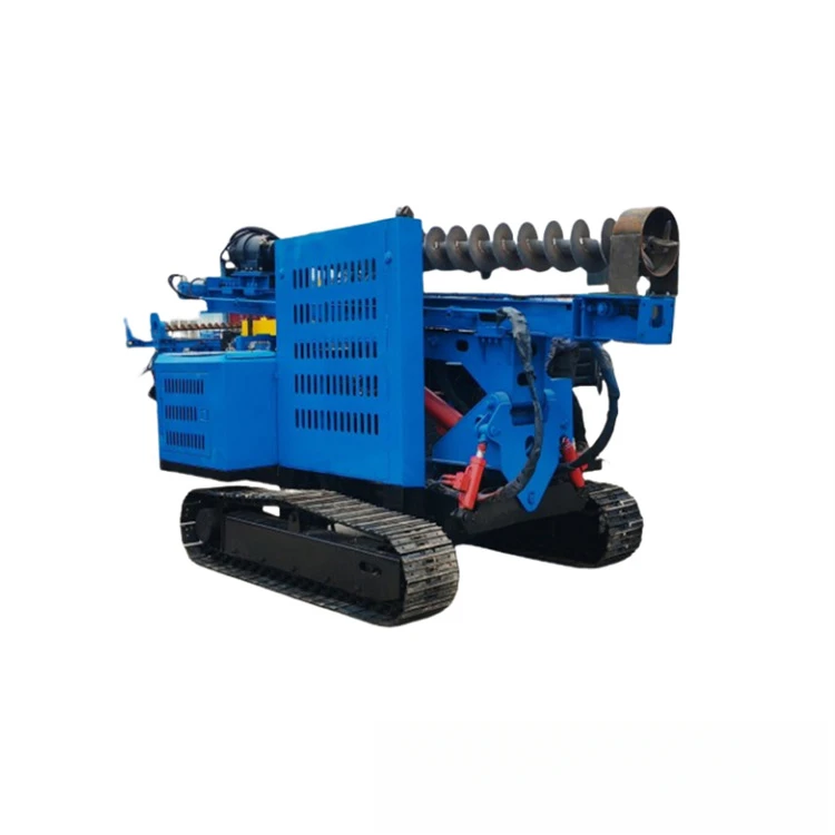 Photovoltaic Pile Frame Column Lead Drilling Machine Track Chain Plate Chassis Hydraulic Piling Machine Multi-Purpose Drilling M