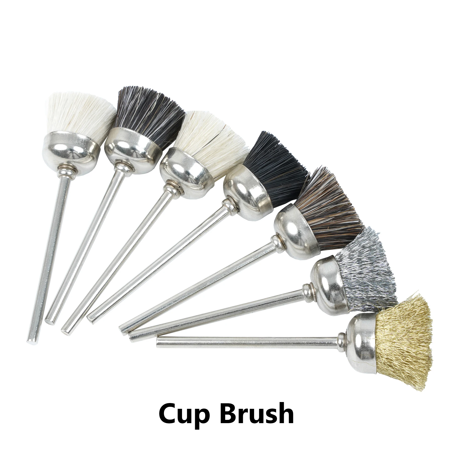 High Quality Laboratory Polishing Cup Brush Wheel Buffs Rotary Low Speed HP Shank 2.35mm Dentist Jewelry DIY Dental Tools