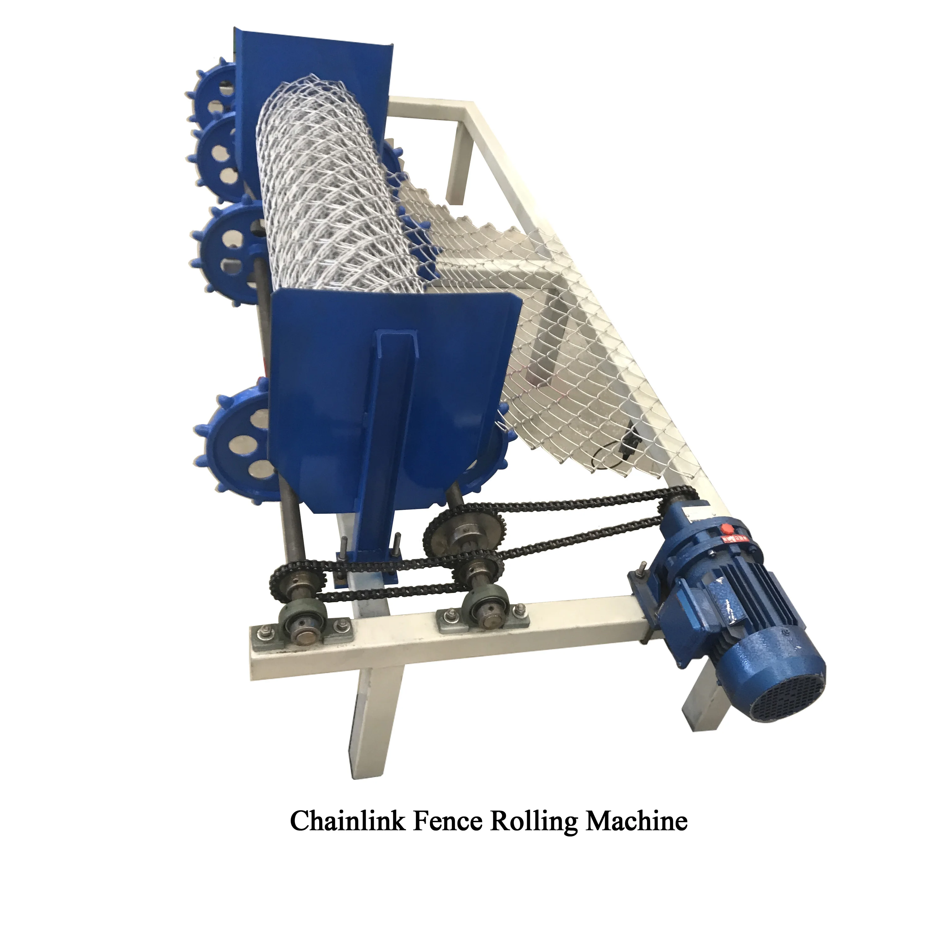 2-4m Chain link fence machine   single /double wire  width 2m 6m wire mesh weaving machine  SS wire