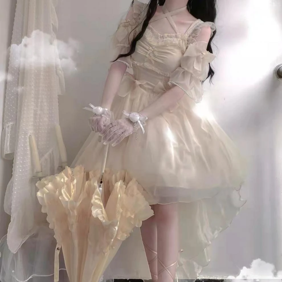 wholesale 2022 high quality Japanese gothic cake style cosplay Lolita dress