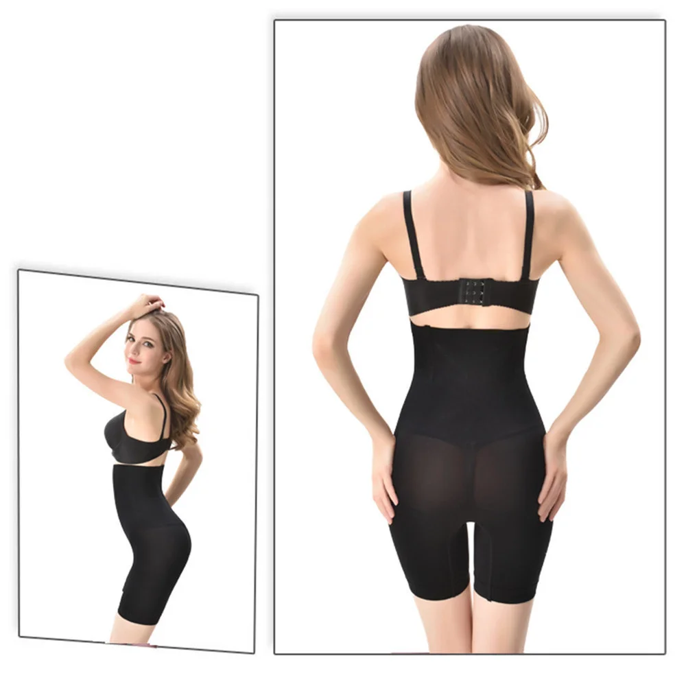 Women Postpartum High Waist Seamless Tummy Control Pant Fat Burning Modeling Strap Body Shaper Thigh Corset Trainer Shorts ssy36