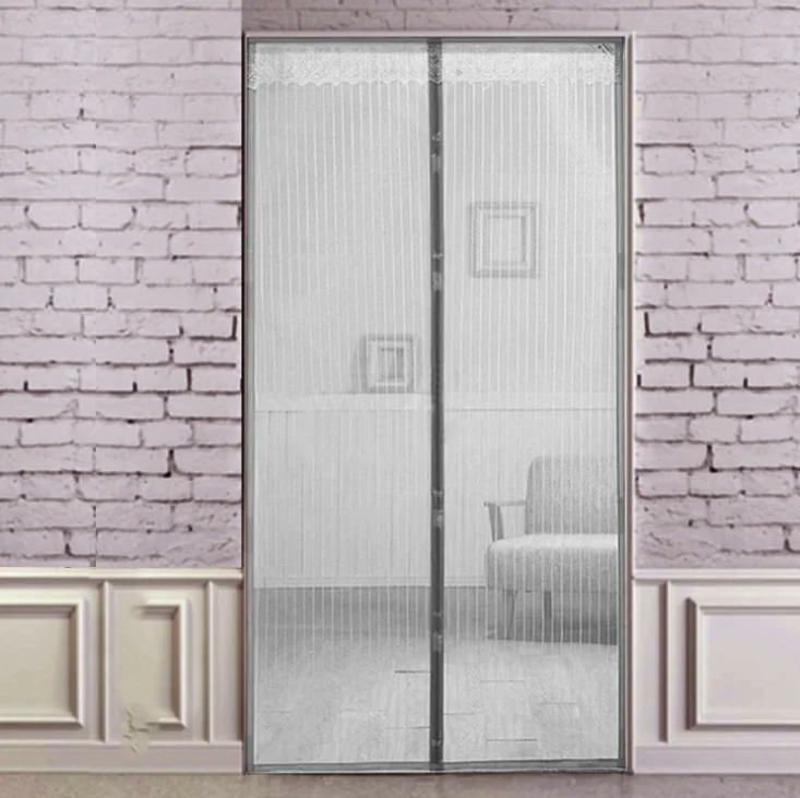 Plisse Mosquito Net Pleated Mesh Folding Screen Door Sale Black BAG PLAIN Packing Graphic Frames ROHS Insect Color Design Wire