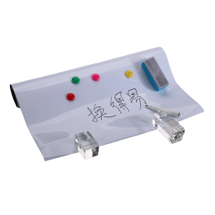 Attract and hold magnetic accessories Dry Erase Magnetic White Board  flexible Magnetic whiteboard