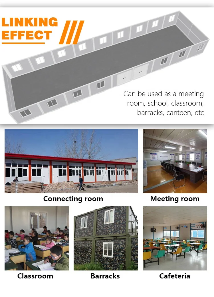 Portable Flat Pack Folding Container Office Shop Restaurant Bar Cafe With Kitchen Toilet For Sale