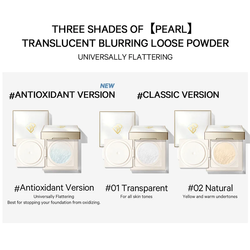 wholesale oem finely milled face vegan high quality setting powder cakupan sedang water proof colored transparent setting powder