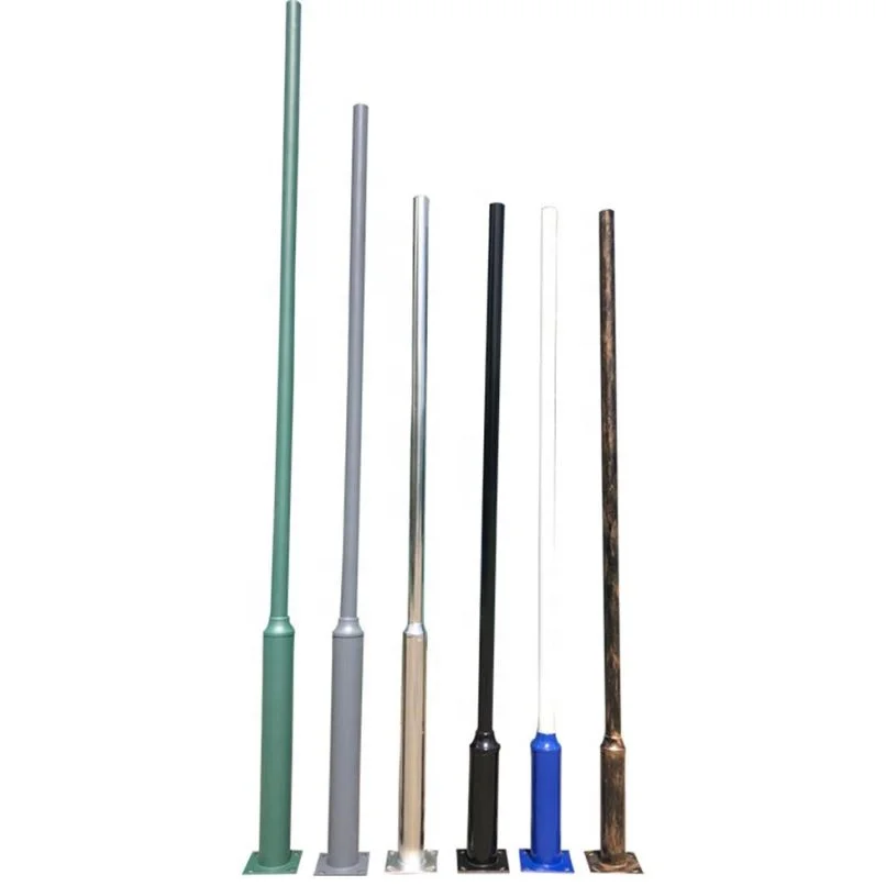 Galvanized poles 5m 10m steel street light  pole cover manufacture solar street light with pole