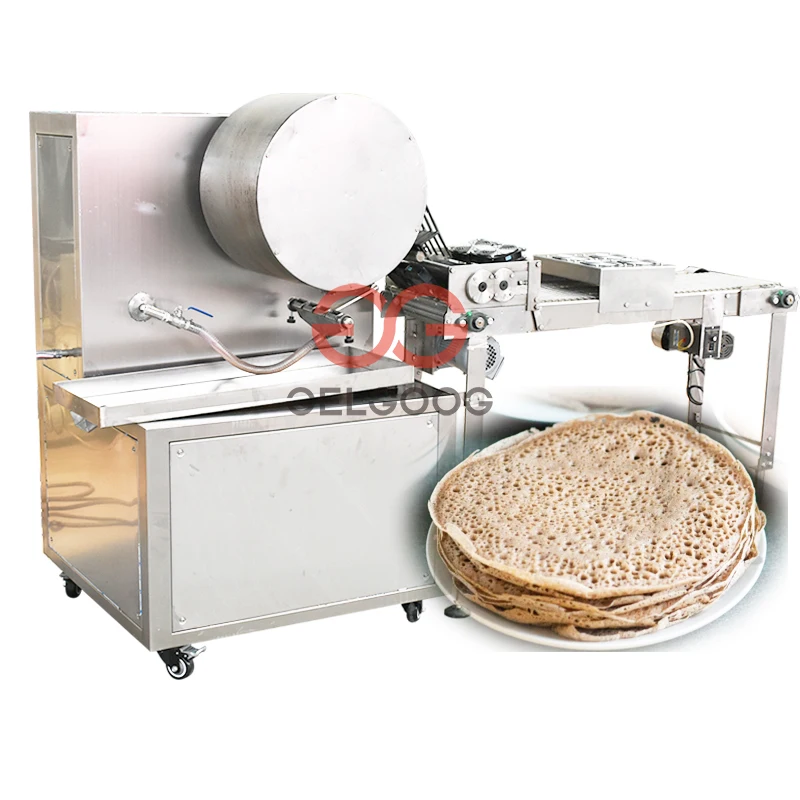 Horizontal Stainless Steel Ethiopian Food Injera Bread Making Machine