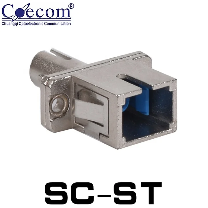 ROHS ST - SC Fiber Adapter Hybrid Optical Fiber Adapter Fiber Optic Adapter, Low Insert Loss