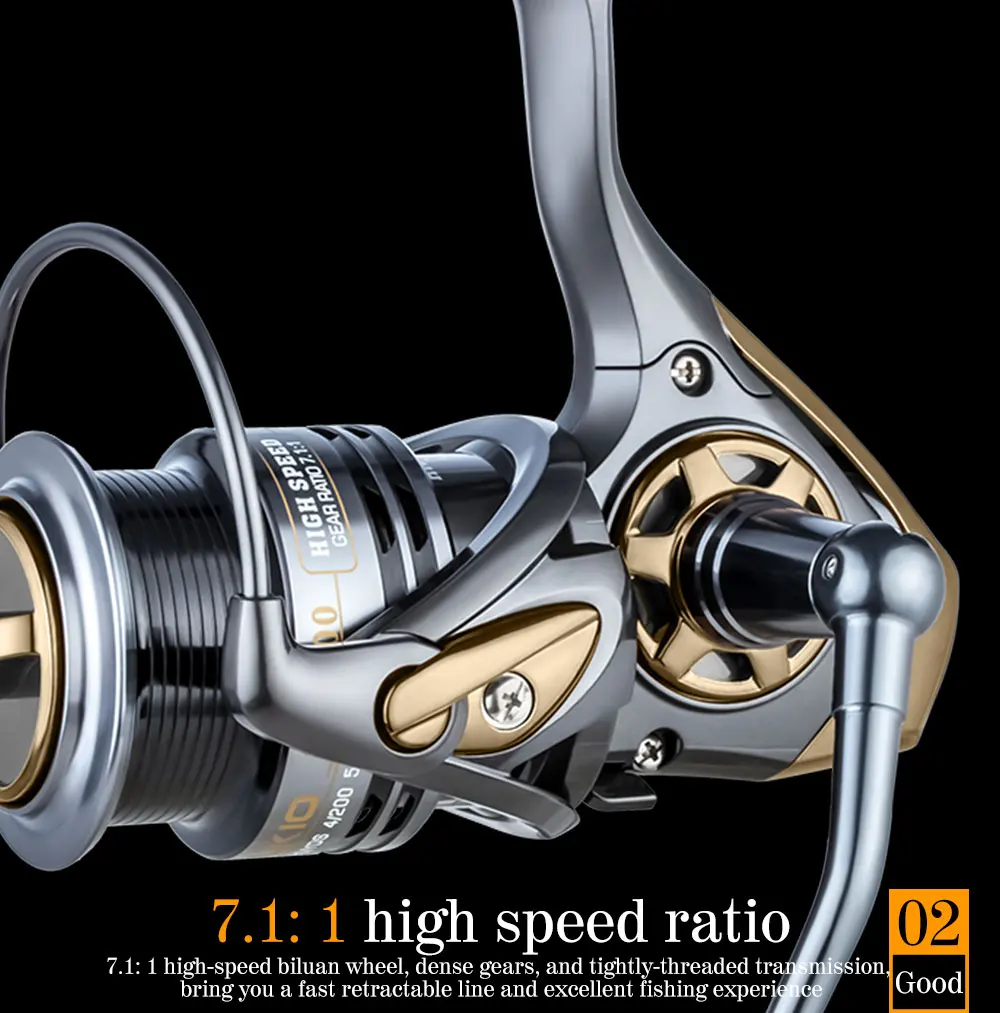 High speed CNC material De pesca carp spinning fishing wheel saltwater metal fishing reels