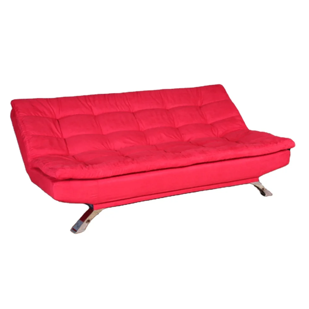 Living Room Sofa Bed Furniture European Style Fashion Double Cushion Fabric Hot Sale Three Seat Fold Down Modern Sofa Cum Bed