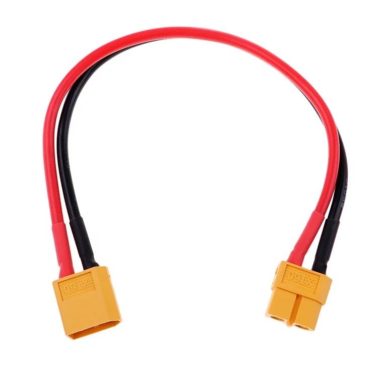 Amass XT60 Female to Male XT60 Connector Plug Adapter Extended Cable 12AWG 14AWG Silicone Wire 150mm 300mm For RC Lipo Battery