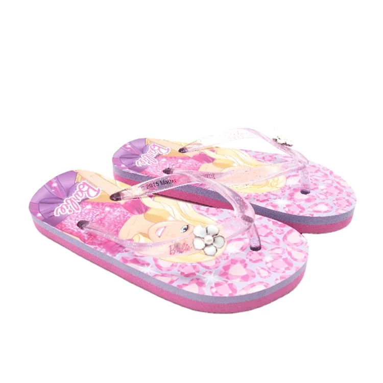 Cute Design Flip Flops Slippers Thermal Transfer Print Slippers for Kids