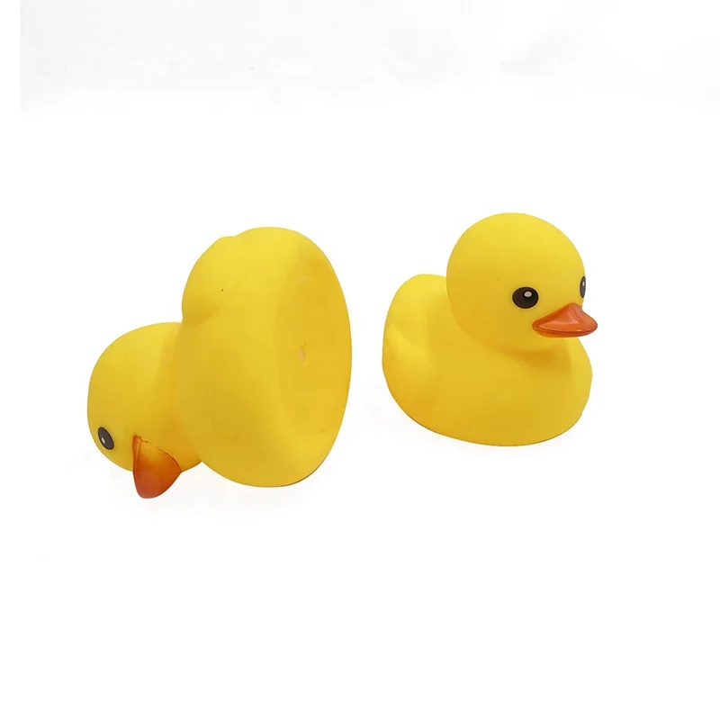Custom PU Squeeze Foam Yellow Duck Shaped Anti Stress Ball For Kids