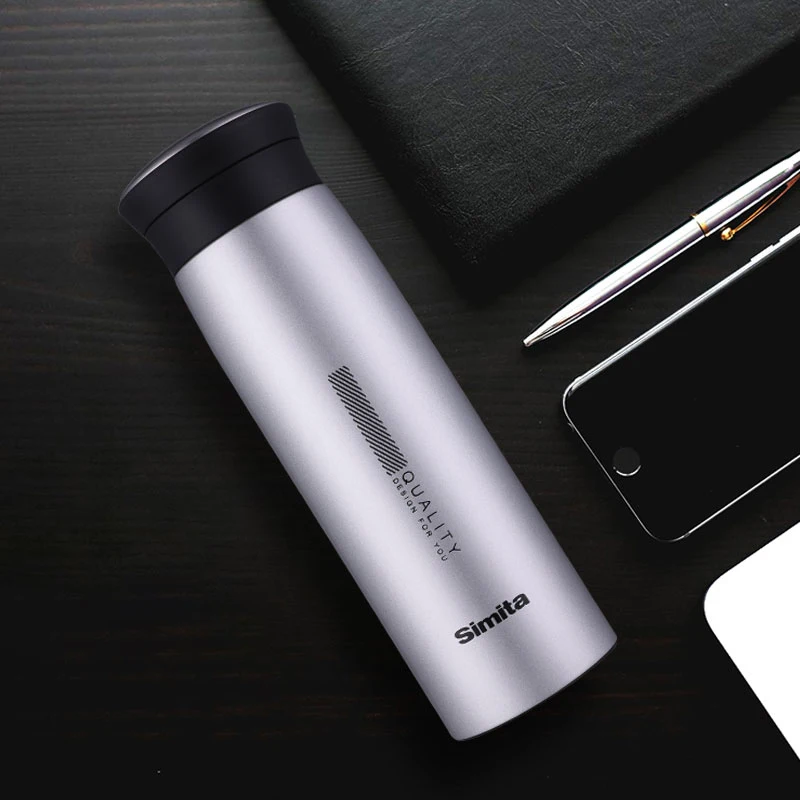 
Simita Double Wall 304 Stainless Steel Business drink Bottle Portable Modern Fashion Vacuum Flask For Office 