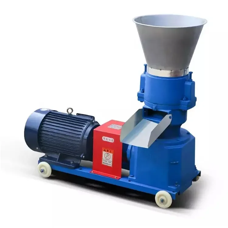 Household breeding of small crop straw rabbit feed pellet machine