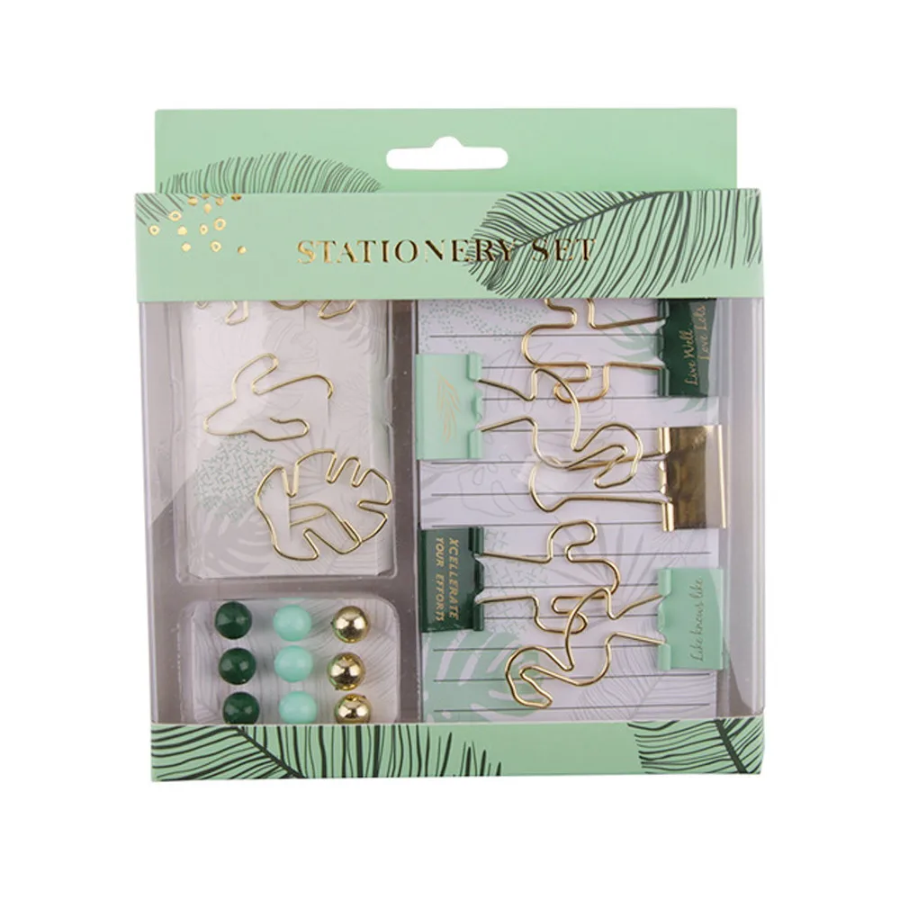 Custom back to school marble eco friendly office kawaii stationery gift set kids school supplies