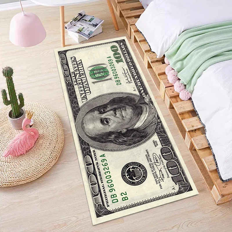 Money 100 dollar bill rug