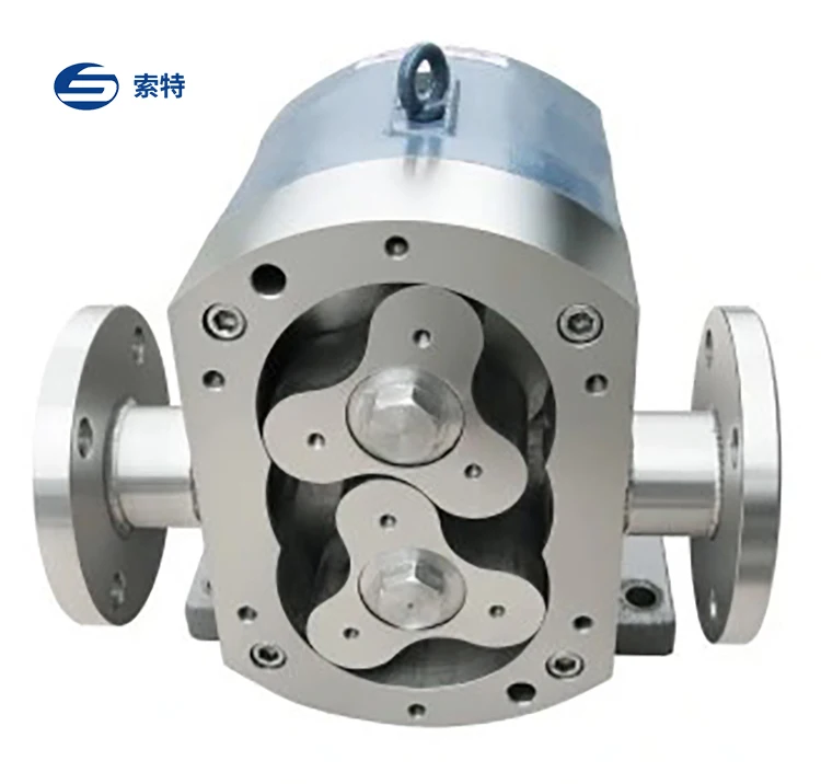 High Viscosity Medium Transportation Rotary Pump Food Grade Rotary Lobe Beer Sanitary Pump