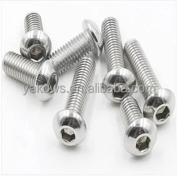 Zinc Plated Hex Socket Button Head Machine Screw