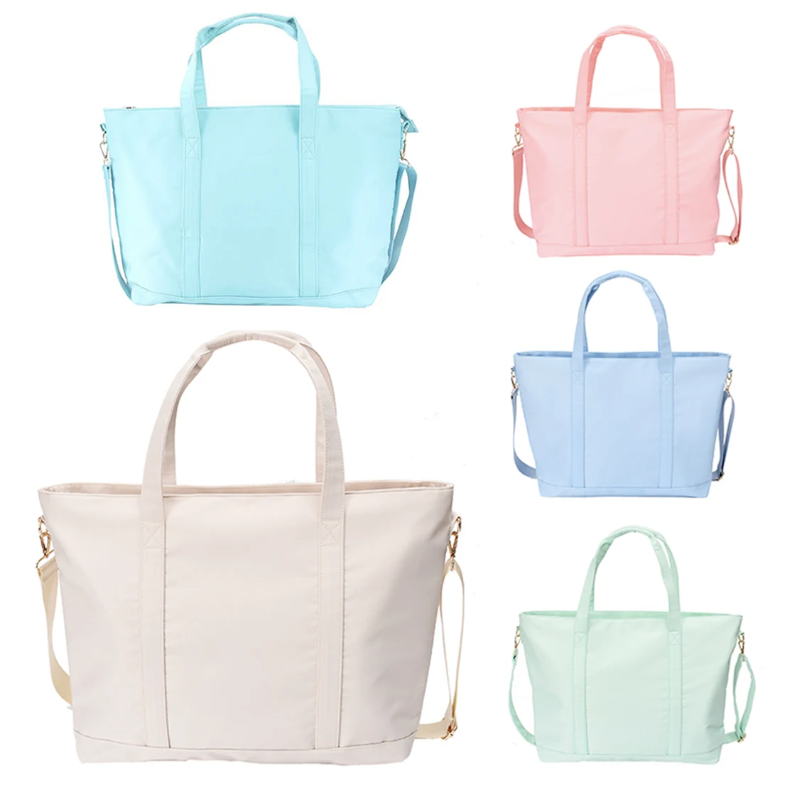 Stoney Clover Luxury travel Fashion shopping bag Crossbody Handbag Personal Letters patch DIY Nylon Large Tote bag for Women