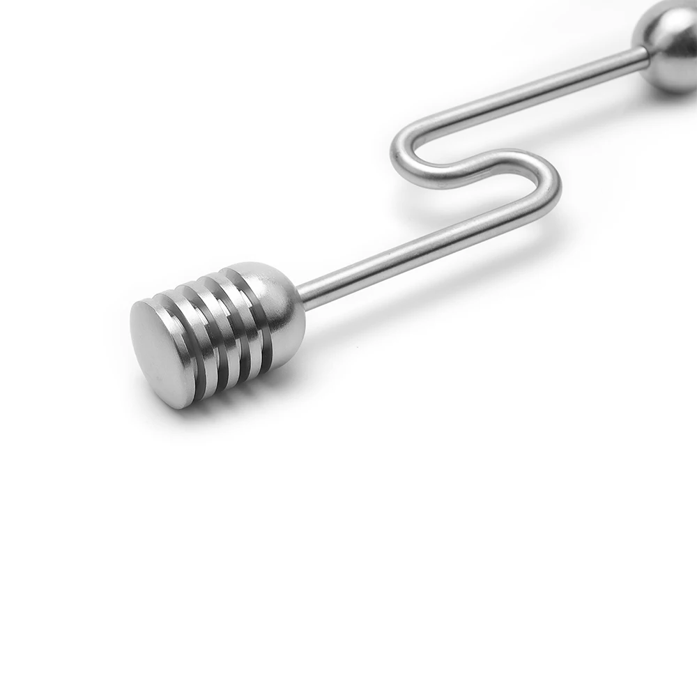 304 Stainless Steel Honey Dipper Multi Use Mixing Stirrer for Honey Syrup Chocolate Honey Spoon with Wand for Pots and Jars