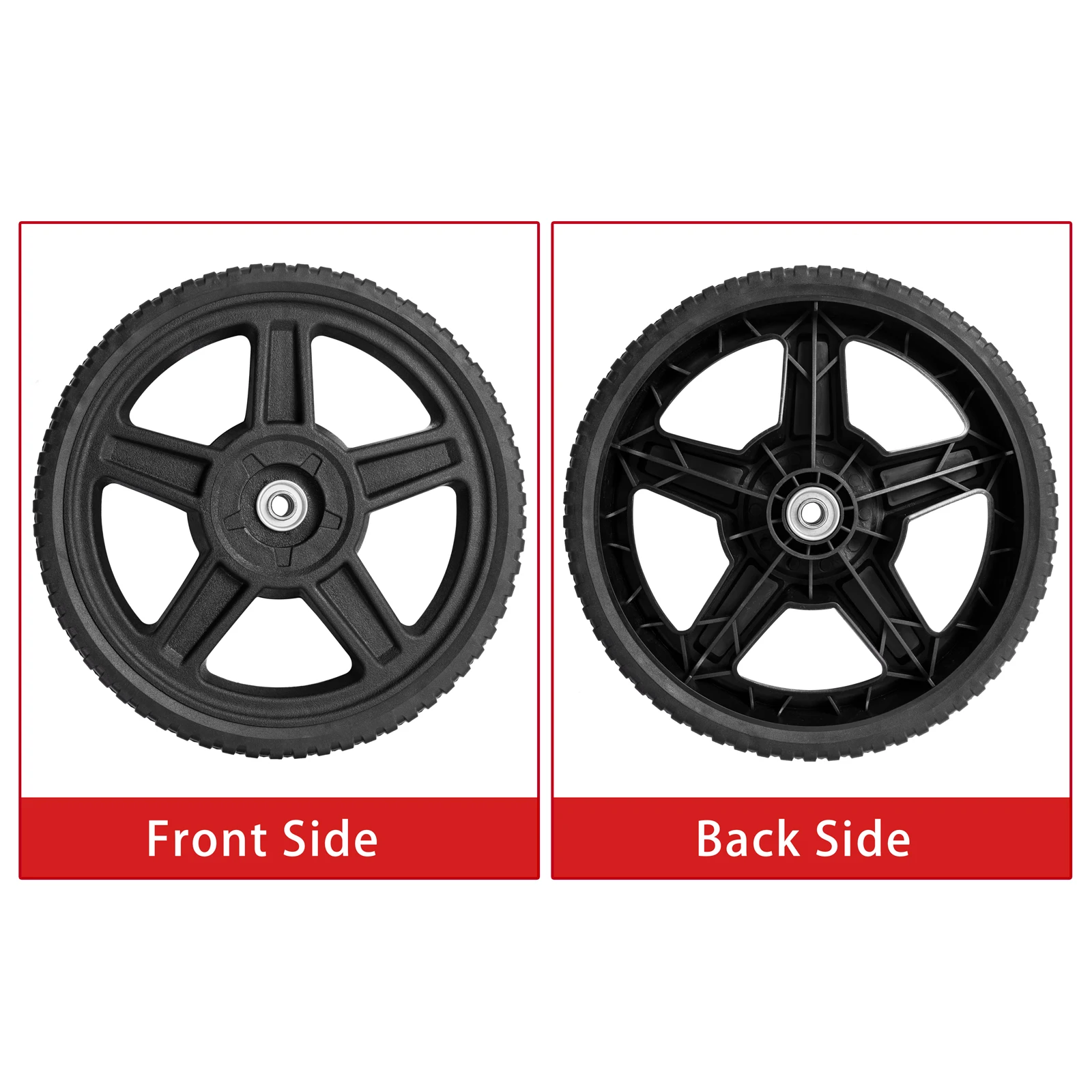 New Arrival Push Mower Wheel 14 inch Universal for Push Mower Time-limited  lawn mower plastic wheel