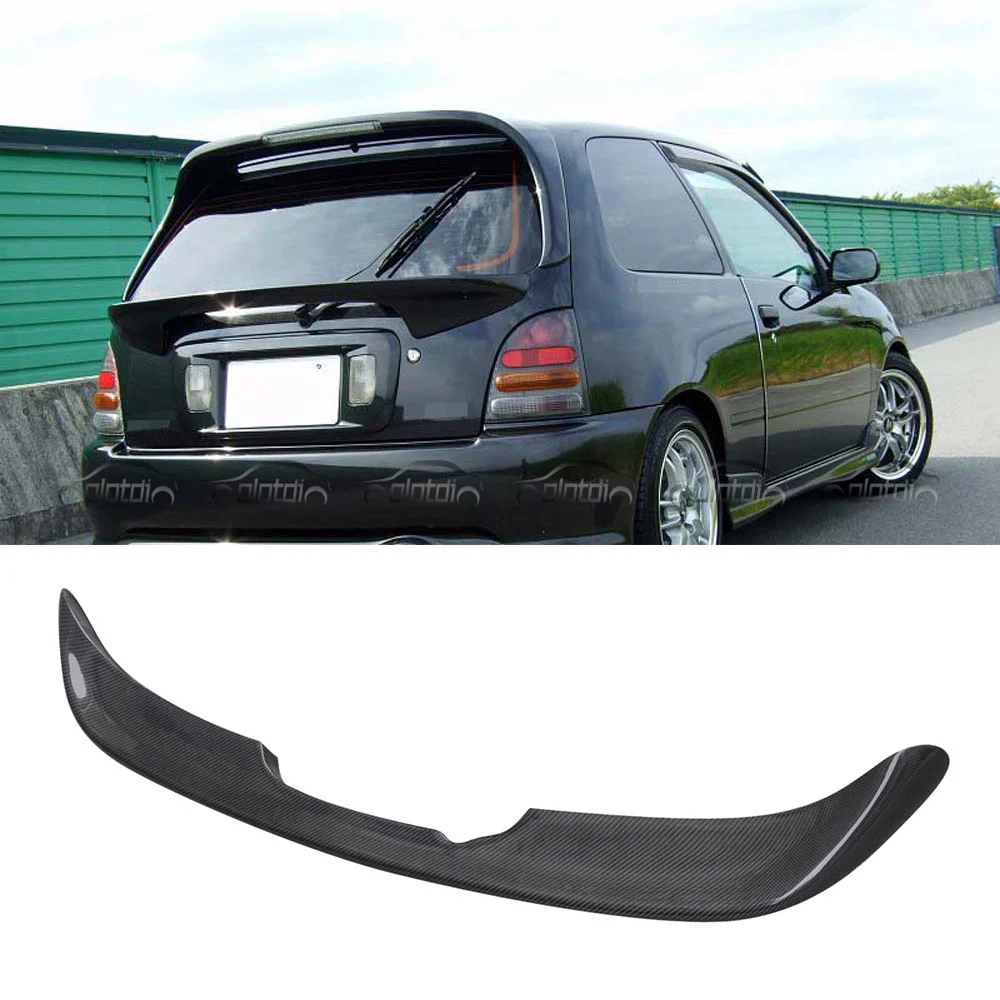 Rear Trunk Wing Middle Spoiler Ducktail For Toyota Starlet Glanza EP91 1996-1999
