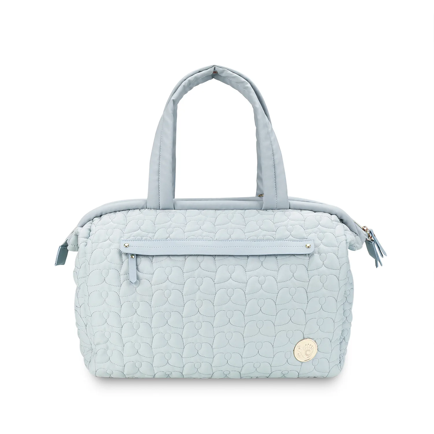 Large capacity maternal and infant travel outdoor baby supplies quilted pattern mother stroller bag