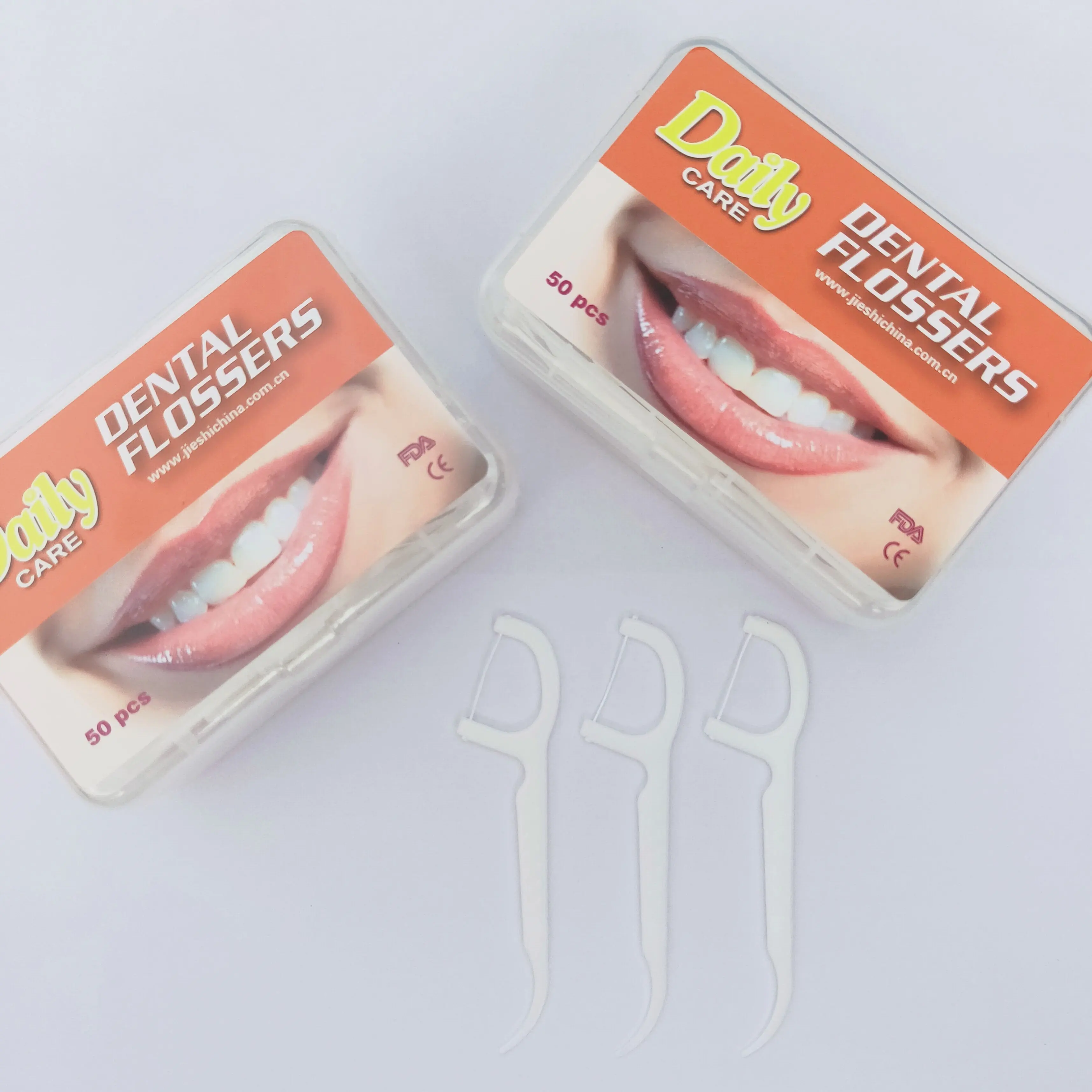 Daily Care Hot Sale Custom ISO CE Dental Flossers Health Dental Floss Pick with Private Label