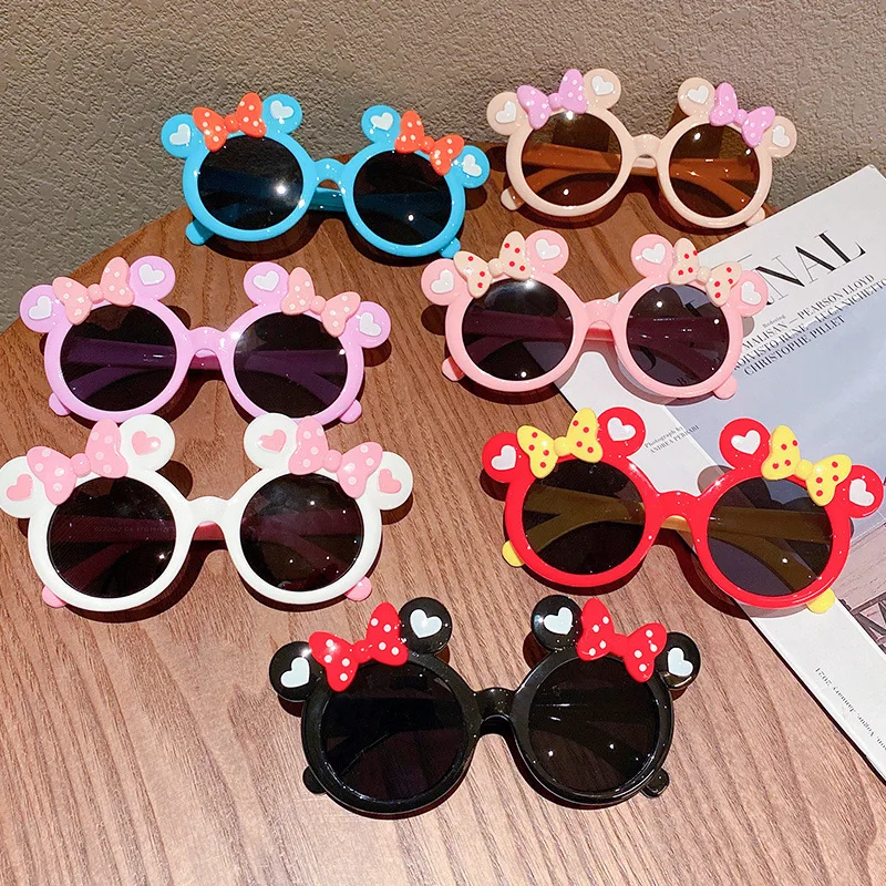 Cute Cartoon Mouse Shape Kids Sunglasses Baby Mickey Minnie Children Sun Glasses 2024 Gafas De Sol