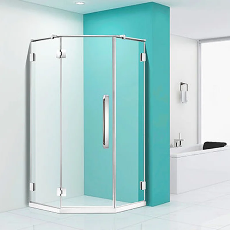 Good supplier hotel swing shower room screen round shower enclosure portable bath cabin door