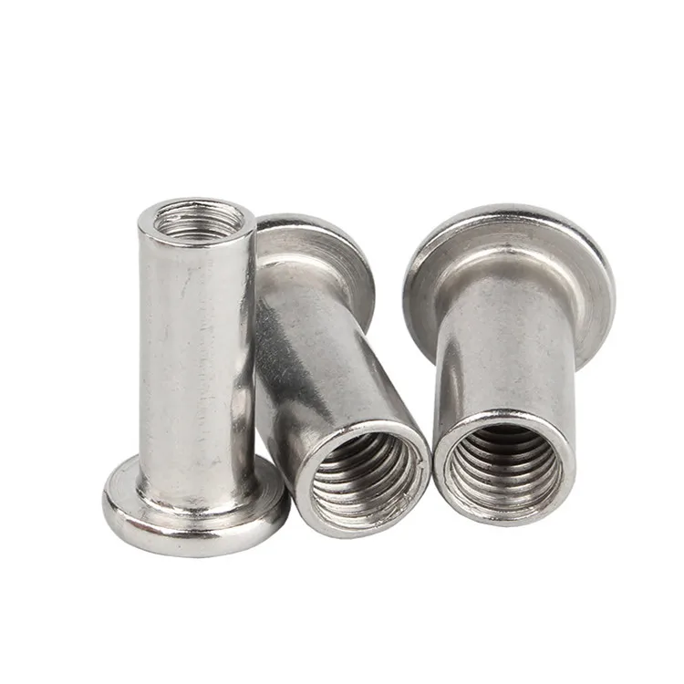 Stainless Steel 304 Hex Socket Furniture Screw Barrel Nut M3 M4 M5 M6 M8 M10 Binding Post Splint Nut