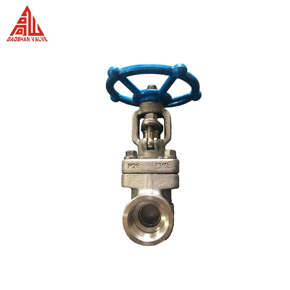 Gate Valve Forged Thread Butt Socket Welding Flange 1 Inch Class 800 Gate Valve