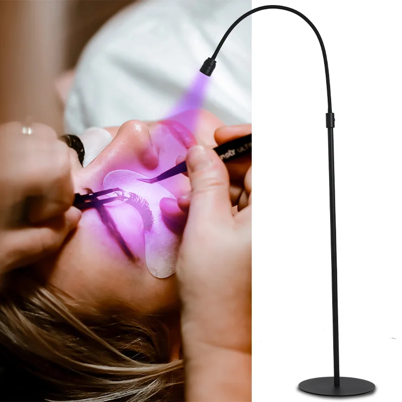 5W  Beauty manicure false eyelash extensions glue fast curing UV lamp pedal foot switch eyelashes LED violet light lamps