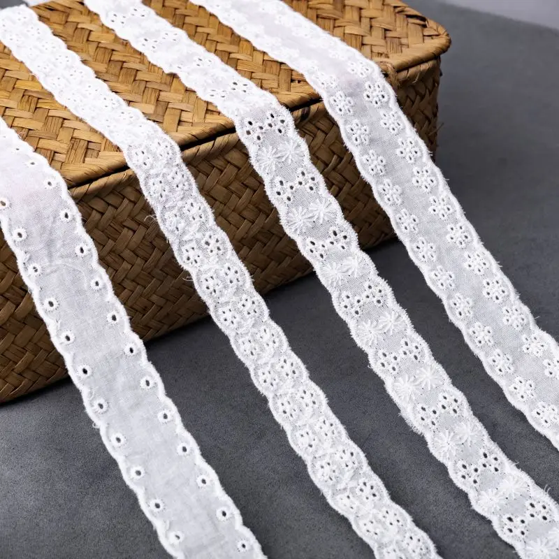 Polyester all have stock lace trim different pattern narrow cotton lace trim crochet