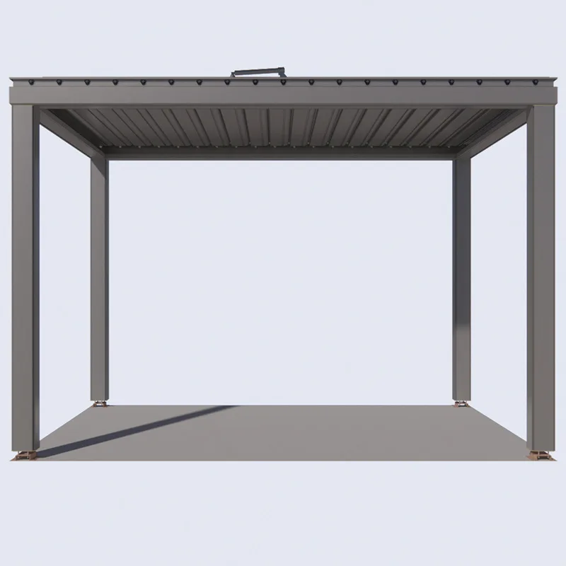Customized Bioclimatic Motorized Aluminium Outdoor Pergola Automatic Adjustable Louver Awnings for Garden Gazebo Pavilion